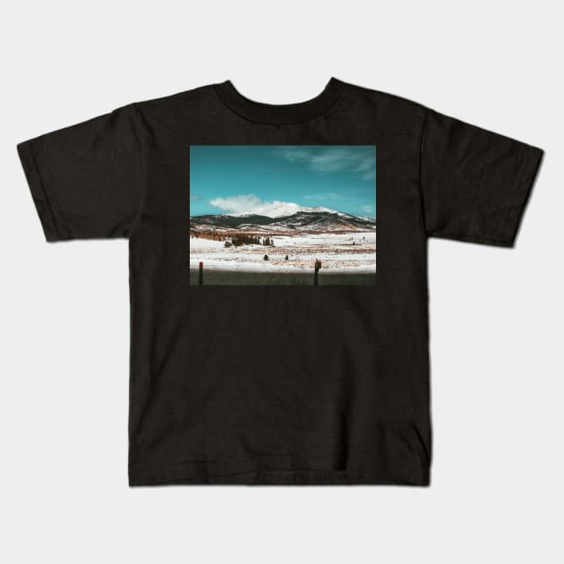 Fairplay Colorado Mountains Landscape Photography V3 Kids T-Shirt by Family journey with God